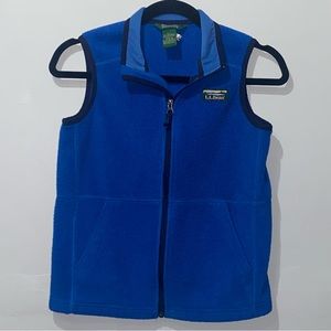 L.L.Bean Mountain Classic Fleece Vest - Deep Sapphire - Kids Sz M (10-12)